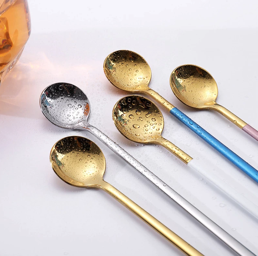 SacredHut | Trendy Espresso & Dessert Spoon Set with 4 Pieces