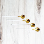 SacredHut | Trendy Espresso & Dessert Spoon Set with 4 Pieces