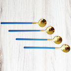 SacredHut | Trendy Espresso & Dessert Spoon Set with 4 Pieces