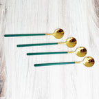 SacredHut | Trendy Espresso & Dessert Spoon Set with 4 Pieces