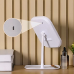 Rechargeable LED Vanity Mirror with Touch Dimmer, 3 Light Colors - product view 10