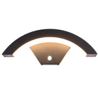 Curved LED Outdoor Wall Downlight, 18W or 24W, IP65 — 18W, Motion Sensor
