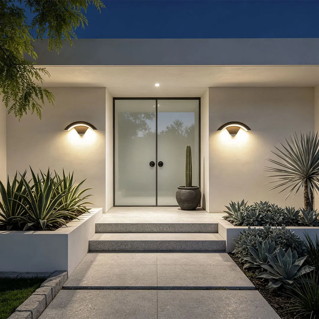 Curved LED Outdoor Wall Downlight, 18W or 24W, IP65 — product view 5