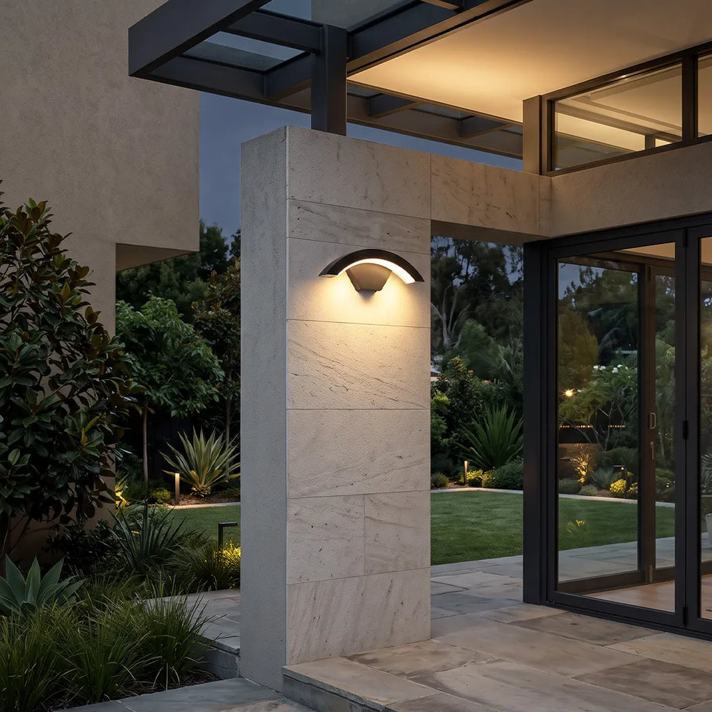 Curved LED Outdoor Wall Downlight, 18W or 24W, IP65 — product view 3