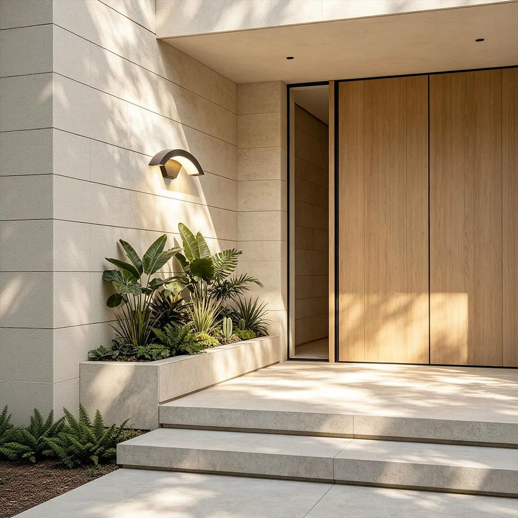 Curved LED Outdoor Wall Downlight, 18W or 24W, IP65 — product view 4