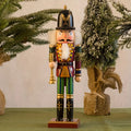 Wooden Christmas Nutcracker Soldier Figurine, 5 Color Options - product view 1