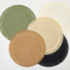 SacredHut | ThermoLuxe | Round braided placemats