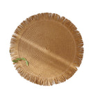 SacredHut | ThermoLuxe | Round braided placemats