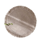 SacredHut | ThermoLuxe | Round braided placemats