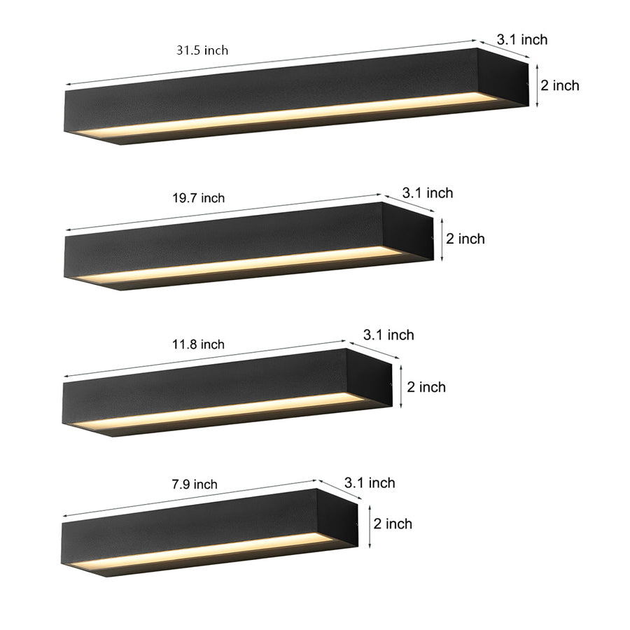 Slim LED Outdoor Porch Wall Light, 7.9 or 11.8 Inch, IP65 — product view 12