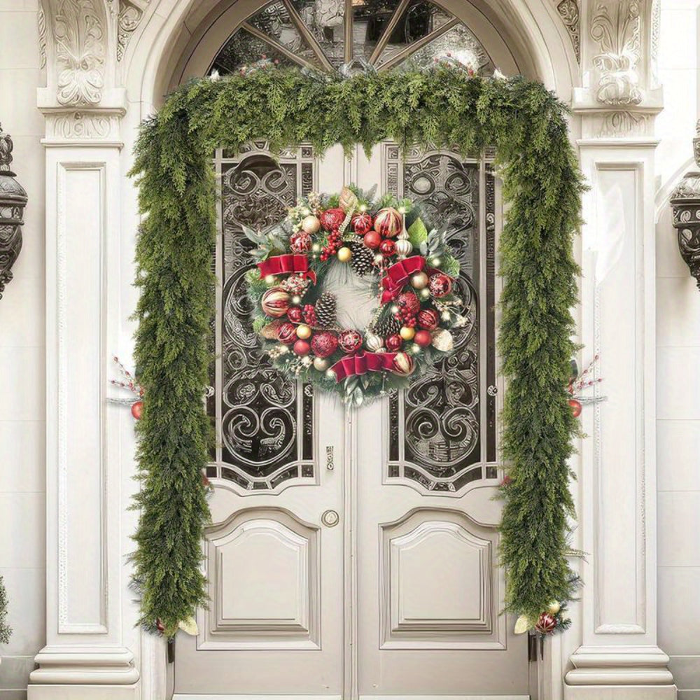 Artificial Christmas Greenery Garland, 180 cm / 6 ft, 2 Pack - product view 4