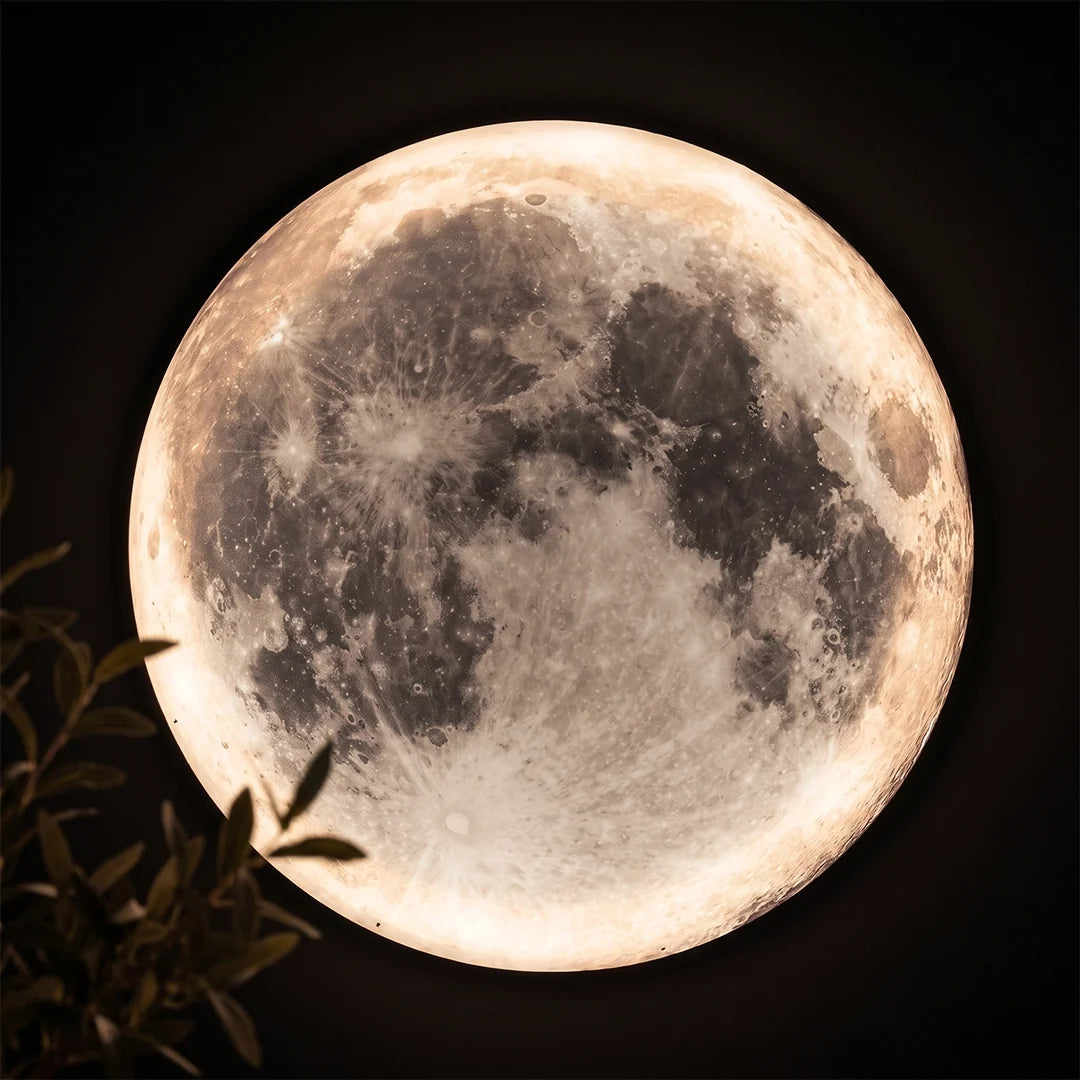 Full Moon LED Wall Lamp, 9.4 or 11.8 Inch Acrylic Wall Light — product view 8