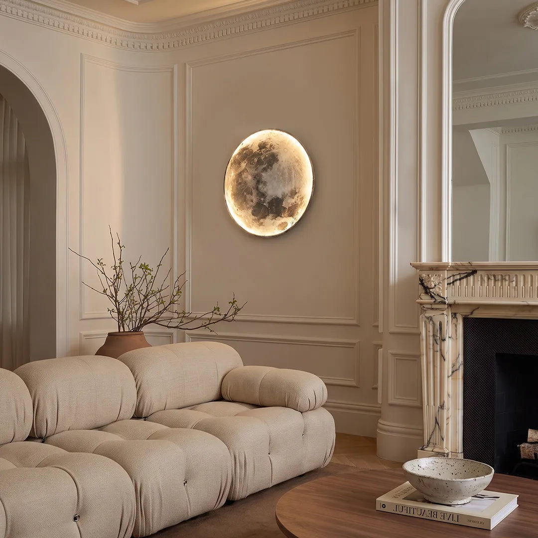 Full Moon LED Wall Lamp, 9.4 or 11.8 Inch Acrylic Wall Light — product view 2