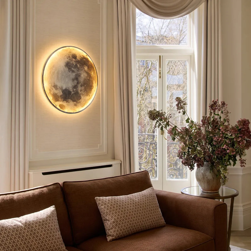 Full Moon LED Wall Lamp, 9.4 or 11.8 Inch Acrylic Wall Light — product view 1