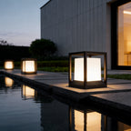 Square Garden Pedestal Light, Solar or Hardwired LED, IP54 — product view 9
