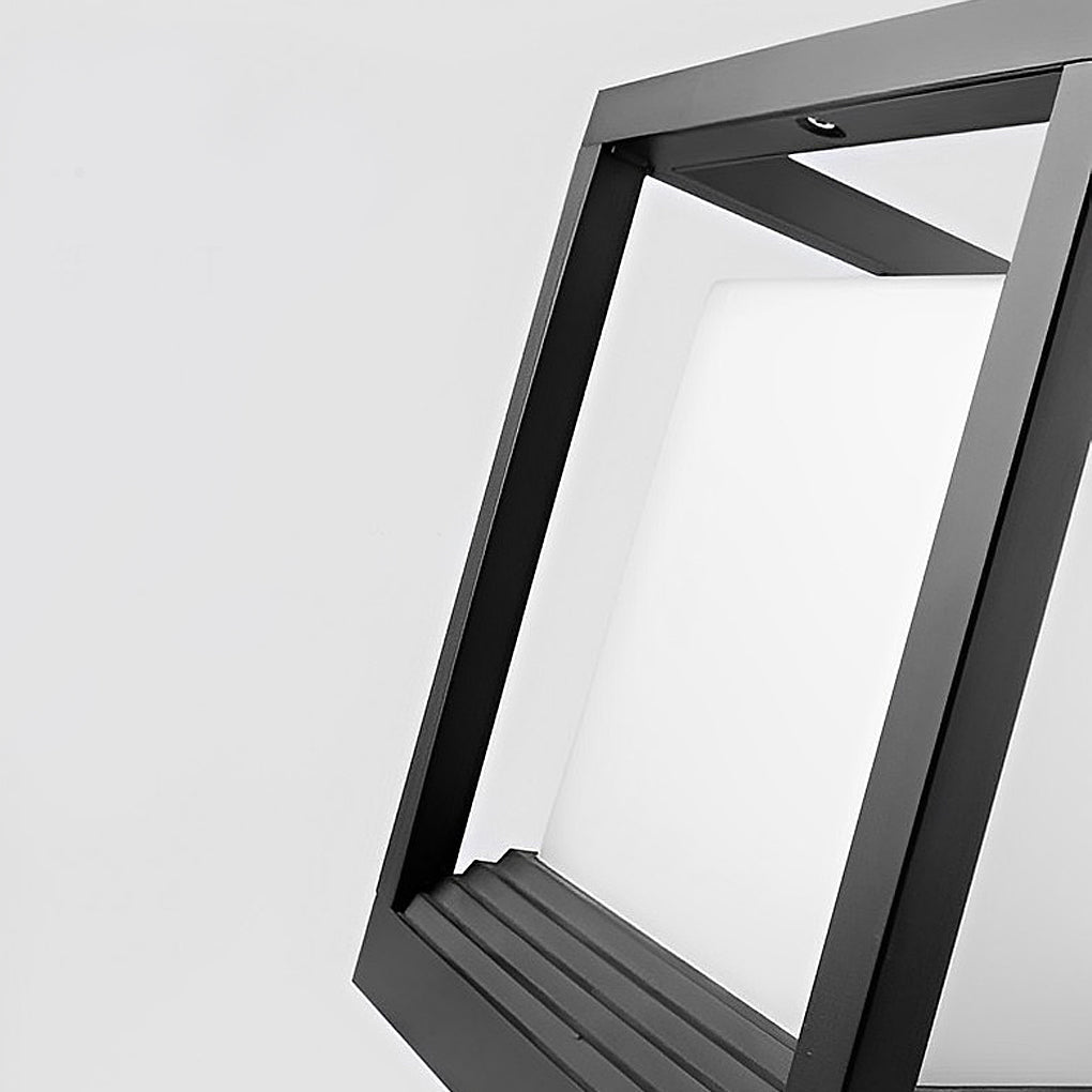 Square Garden Pedestal Light, Solar or Hardwired LED, IP54 — product view 10