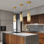 Mini Crystal Pendant Light, Single-Light E27 Glass Ceiling Lamp — product view 7