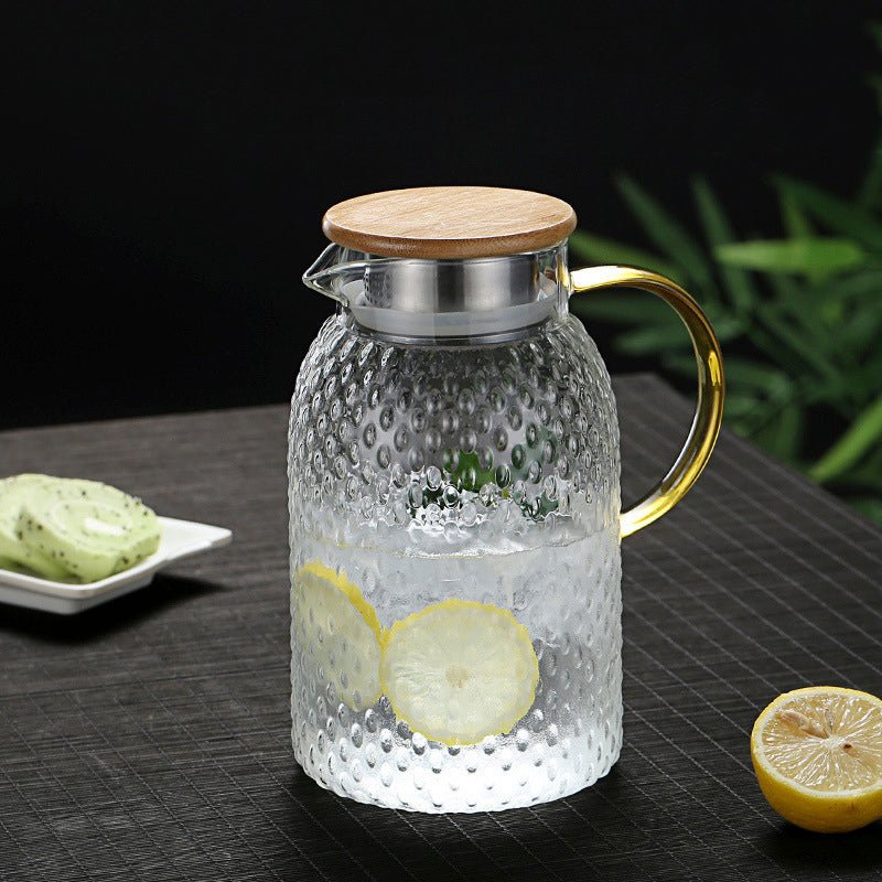 SacredHut | Heat-resistant ribbed glass jug