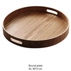 SacredHut | Slim, round serving trays made of wood