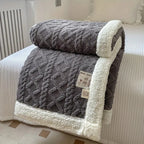 Sherpa Throw Blanket — Charcoal