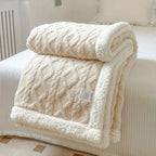 Sherpa Throw Blanket — Creamy White