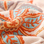 100% Cotton Floral Boho Throw Blanket with Tassels — product view 8