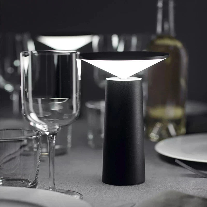 Rotating Rechargeable Table Lamp, Dimmable USB-C LED Light - product view 5