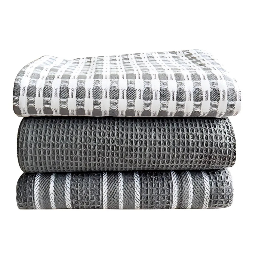 Microfiber Kitchen Towels, Set of 3 Absorbent Dish and Tea Towels — product view 12