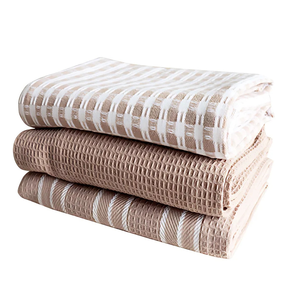 Microfiber Kitchen Towels, Set of 3 Absorbent Dish and Tea Towels — product view 1