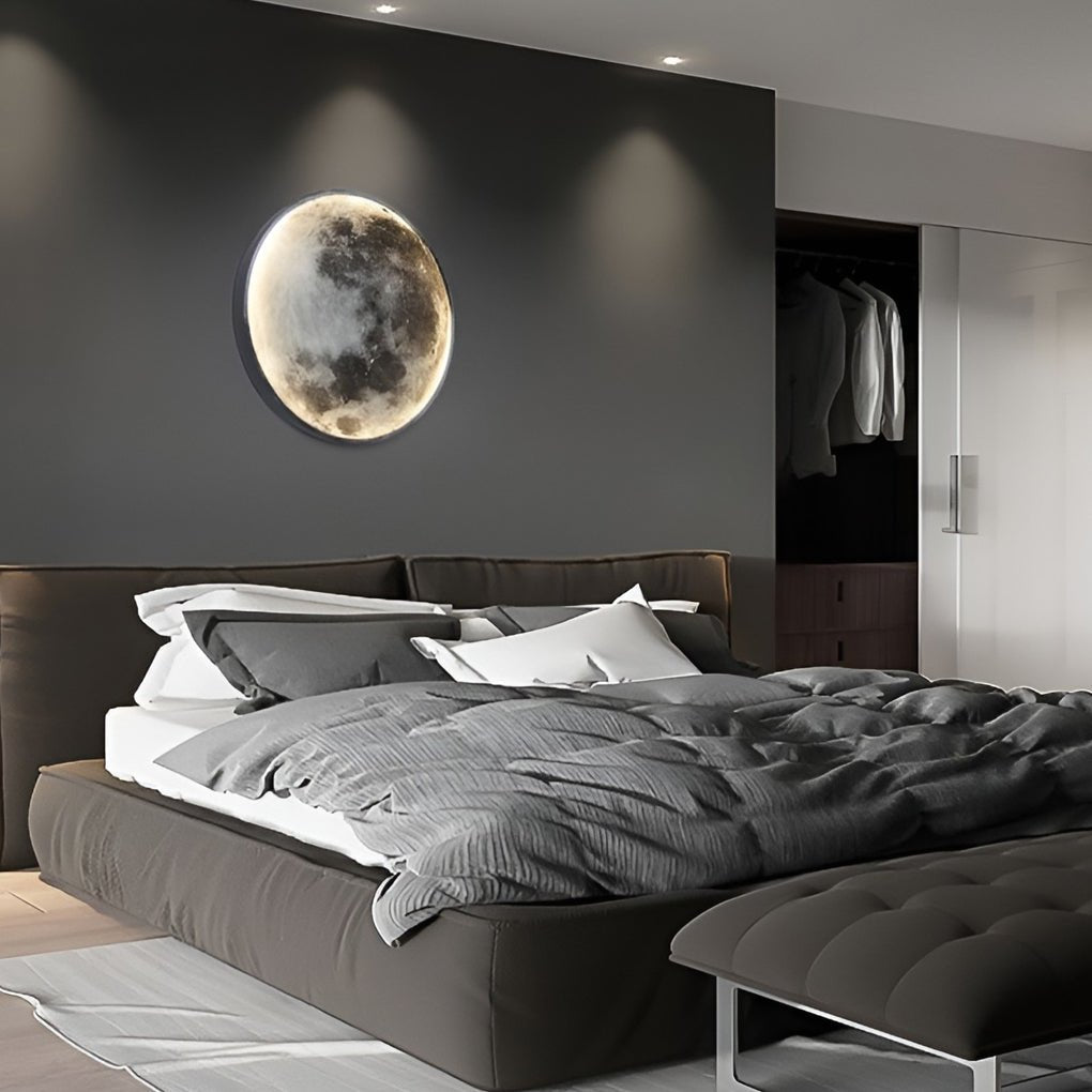 Full Moon LED Wall Lamp, 9.4 or 11.8 Inch Acrylic Wall Light — product view 6