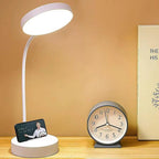 Rechargeable LED Desk Lamp, Flexible Gooseneck with Phone Holder - product view 7