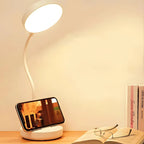 Rechargeable LED Desk Lamp, Flexible Gooseneck with Phone Holder - product view 1