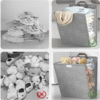 Wall-mounted foldable linen laundry hamper