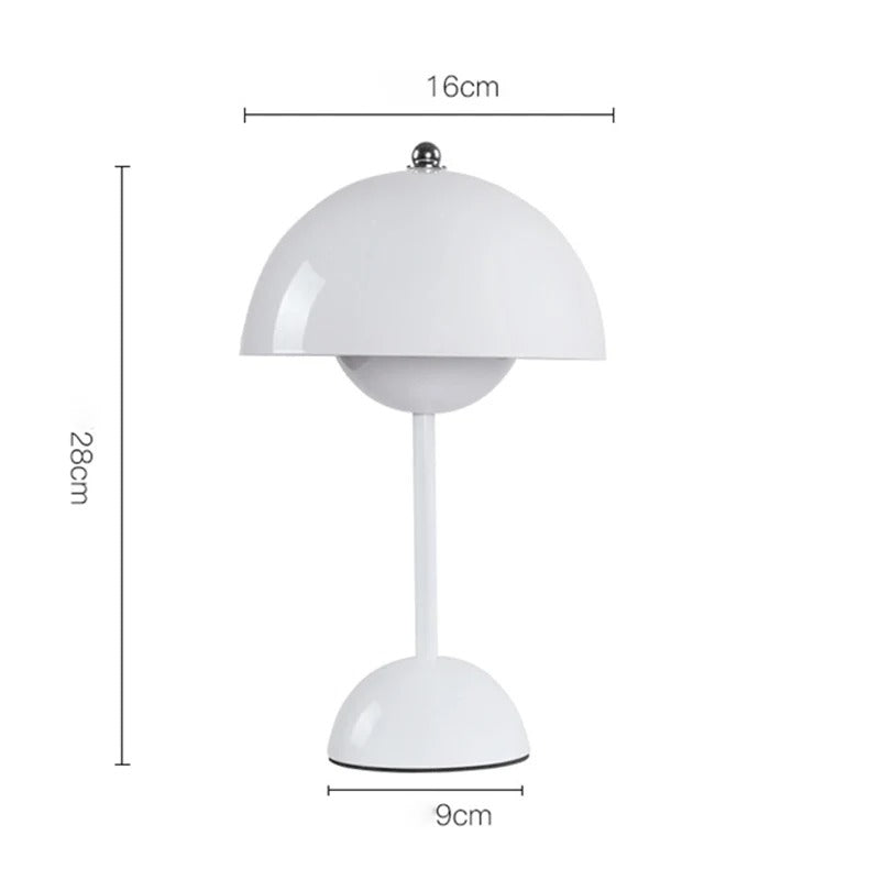 Mushroom Pod Table Lamp, Rechargeable Touch-Dimmable LED Light - product view 15