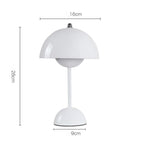Mushroom Pod Table Lamp, Rechargeable Touch-Dimmable LED Light - product view 15