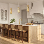 Mini Crystal Pendant Light, Single-Light E27 Glass Ceiling Lamp — product view 2