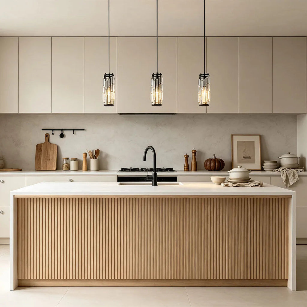 Mini Crystal Pendant Light, Single-Light E27 Glass Ceiling Lamp — product view 3