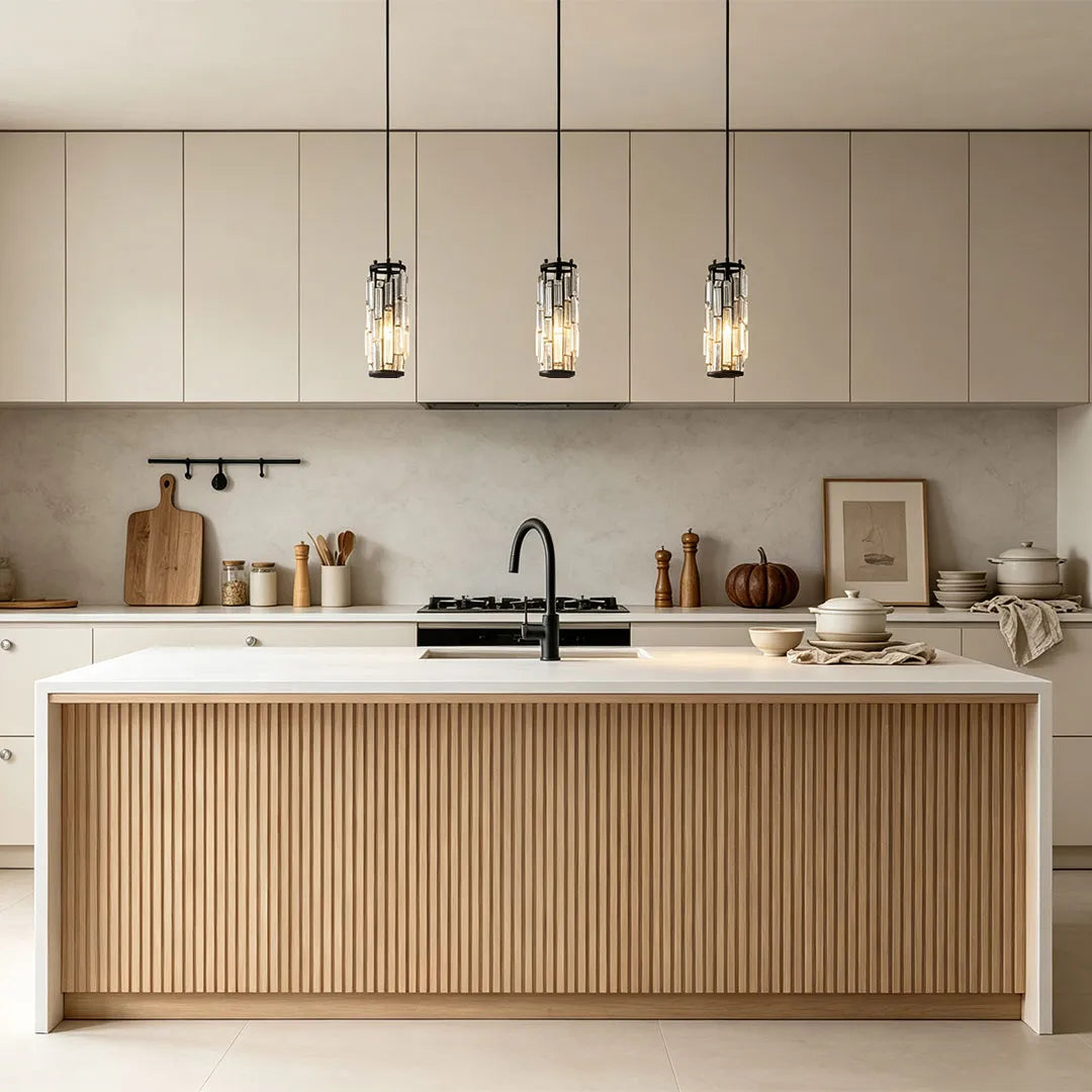 Mini Crystal Pendant Light, Single-Light E27 Glass Ceiling Lamp — product view 3