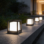 Square Garden Pedestal Light, Solar or Hardwired LED, IP54 — product view 6