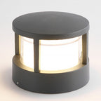 Round Outdoor LED Post Light, Double-Layer Acrylic Shade, IP65 — product view 15