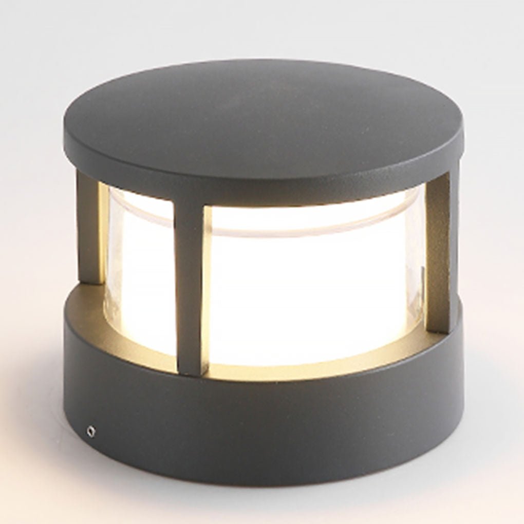 Round Outdoor LED Post Light, Double-Layer Acrylic Shade, IP65 — product view 15