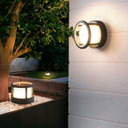 Round Outdoor LED Post Light, Double-Layer Acrylic Shade, IP65 — product view 8