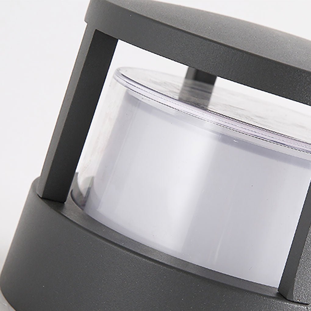 Round Outdoor LED Post Light, Double-Layer Acrylic Shade, IP65 — product view 11