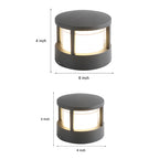 Round Outdoor LED Post Light, Double-Layer Acrylic Shade, IP65 — product view 18