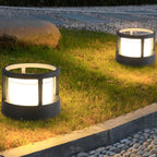 Round Outdoor LED Post Light, Double-Layer Acrylic Shade, IP65 — product view 9