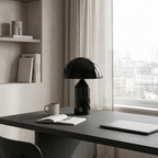 Mushroom Table Lamp — Black