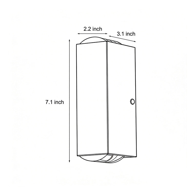 Narrow-Beam LED Outdoor Wall Sconce, 10W Up-and-Down Light — product view 14