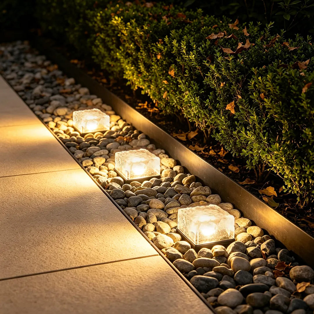 Solar Ice Cube Step Lights, IP65 LED Garden and Path Lighting — product view 3