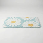 Daisy Bath Mat, Plush Absorbent Rug with Non-Slip Backing - product view 2