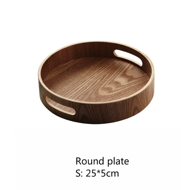 SacredHut | Slim, round serving trays made of wood